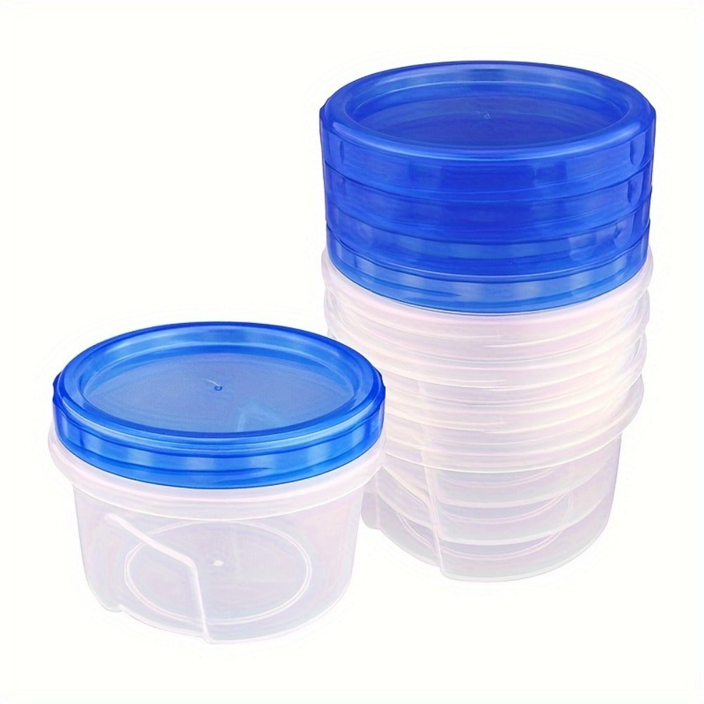 Stackable Food Storage Containers with Clip-on Lid 3pcs/6pcs Airtight Microwave Safe Transparent Canisters for Pantry Kitchen Office Travel