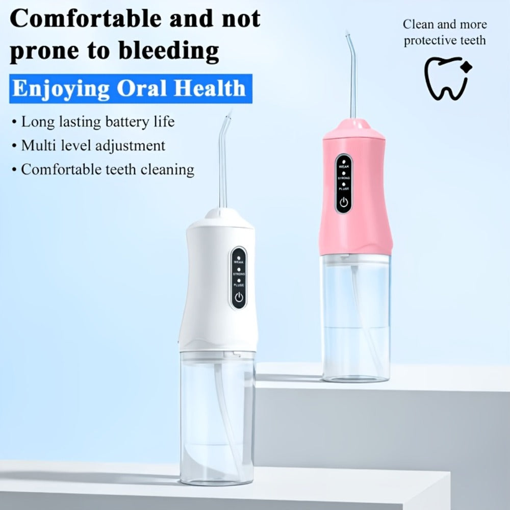 Oral Irrigator with 360¡ã Rotatable Nozzle & Smart Chip Pressure Control ¨C Electric Water Flosser for Deep Tooth & Gum Cleaning, 4 Colors, Portable Dental Mouth Rinser for Home & Travel