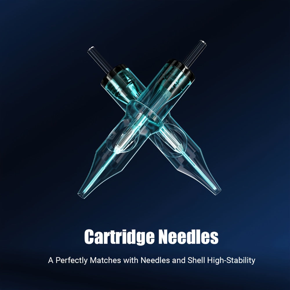 Tattoo Cartridge Needles Disposable 20/50pcs - Standard Round Liner RL & Round Magnum RM Mixed Sizes, Sterile Tattoo Needle Cartridges for Professional Artists & Beginners, Body Art Supplies