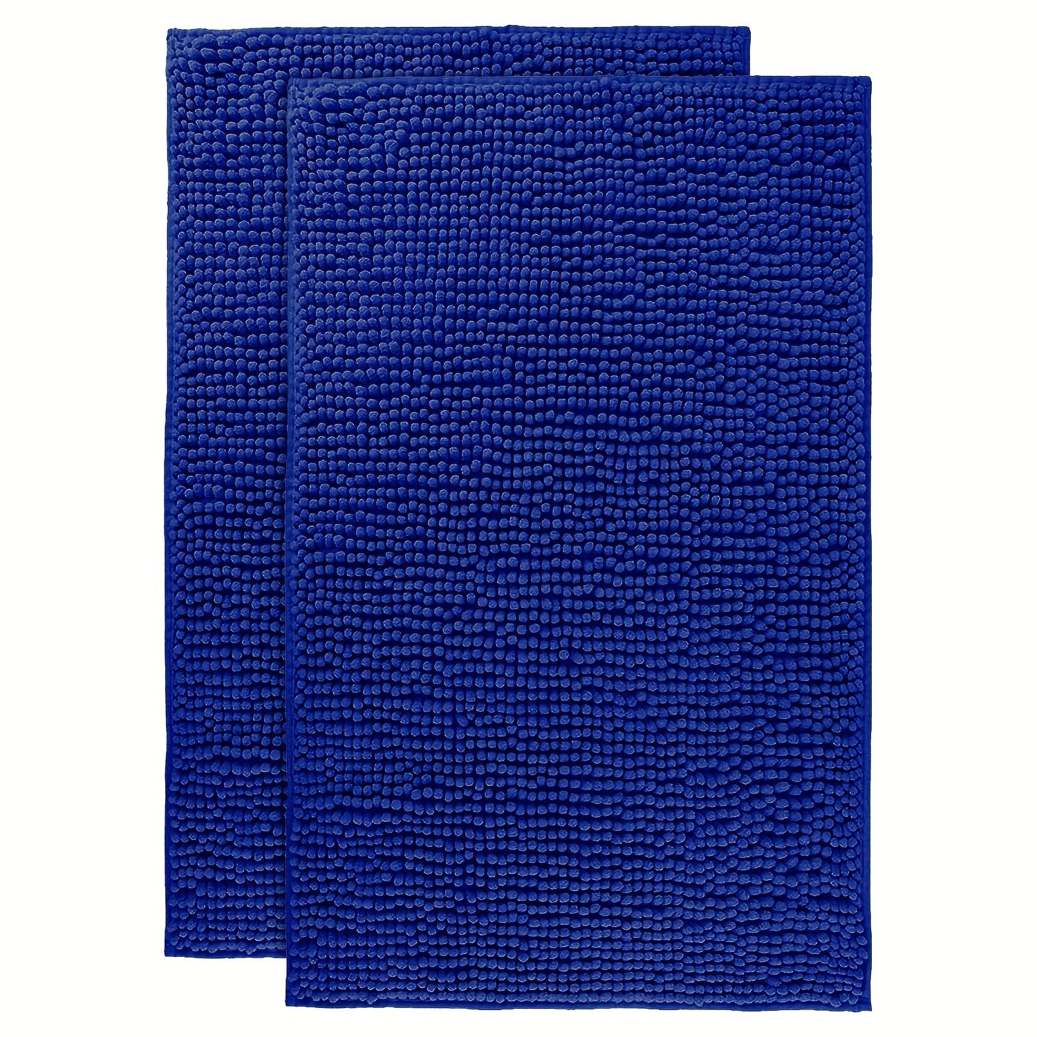 Chenille Bath Rug Extra Thick Soft Absorbent Non-Slip Bathroom Mat Machine Washable, Multiple Sizes & Colors