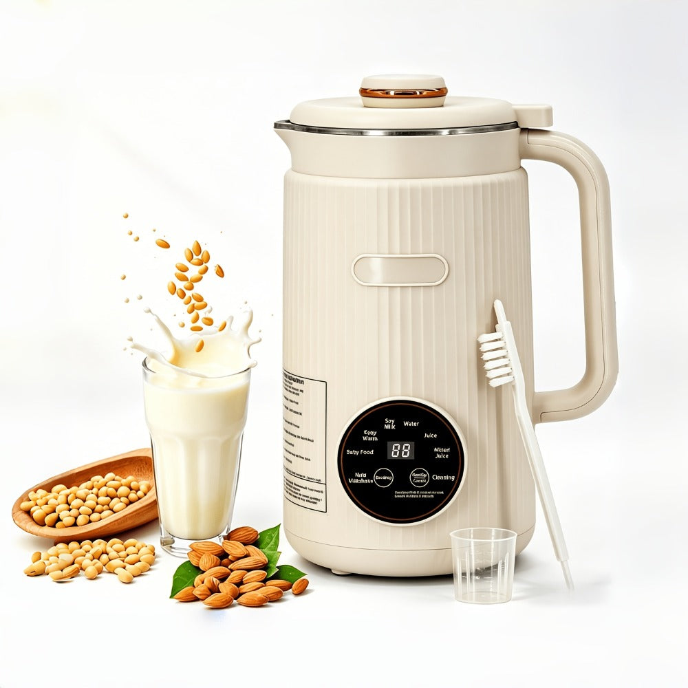 Nut Milk Maker Machine 27oz - Automatic Plant-Based Milk Blender One-Touch for Homemade Almond Oat Soy Coconut Milk - Self-Cleaning High Capacity Countertop Blender Vegan Dairy-Free Milk Maker