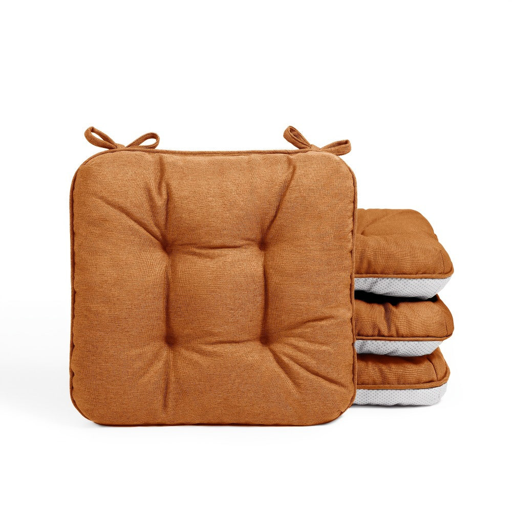 Memory Foam Chair Cushions 4/8 Pack, Non-Slip Seat Pads for Dining Chairs, Kitchen, Office & Patio ¨C Indoor Outdoor Chair Pads M/L Size
