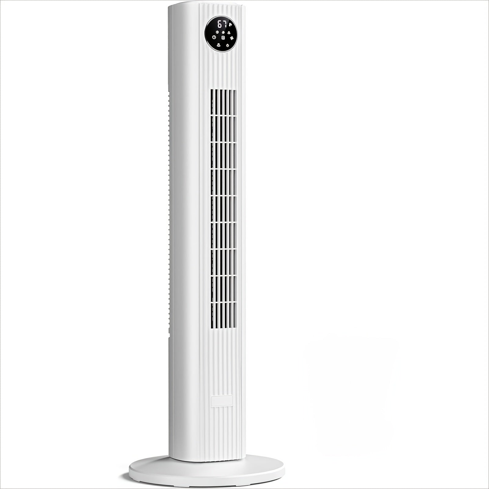 Tower Fan 35-Inch Bladeless 85¡ã Oscillating Standing Floor Fan 3-Speed Quiet Cooling with 12H Timer for Bedroom Office Living Room Home