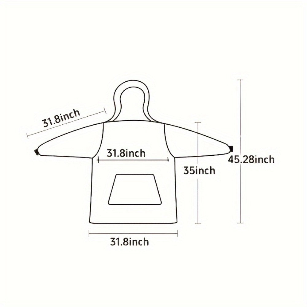 Wearable Hooded Blanket ¨C Reversible Oversized Sherpa Throw with Kangaroo Pocket & Socks, Machine Washable, Christmas Gift, 4 Styles