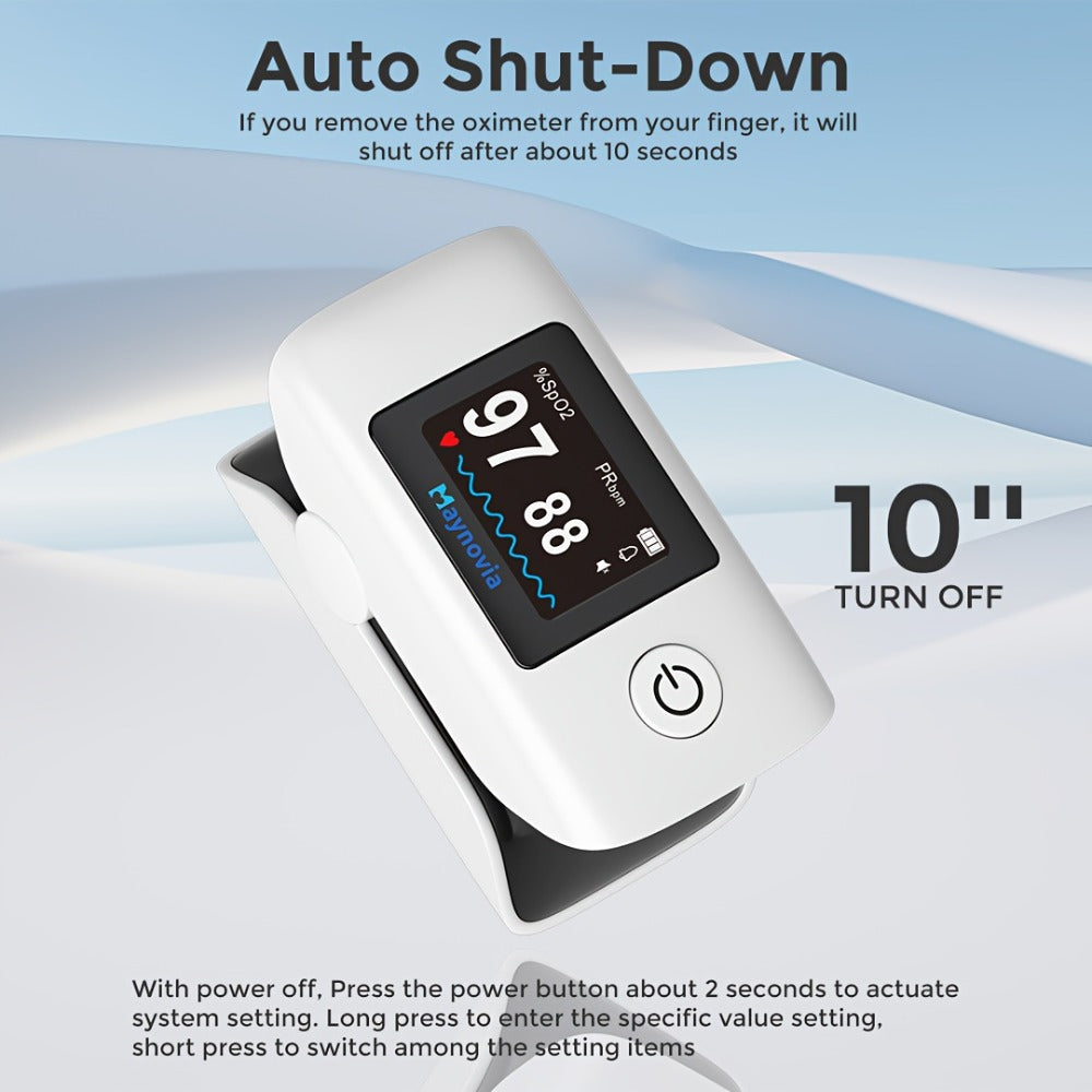 Blood Pressure Monitor Wrist Cuff with Oximeter Fingertip ¨C Digital BP Machine Home Use, 120 Memory, Portable Case & Battery Included, Fully Automatic Hypertension Tracker