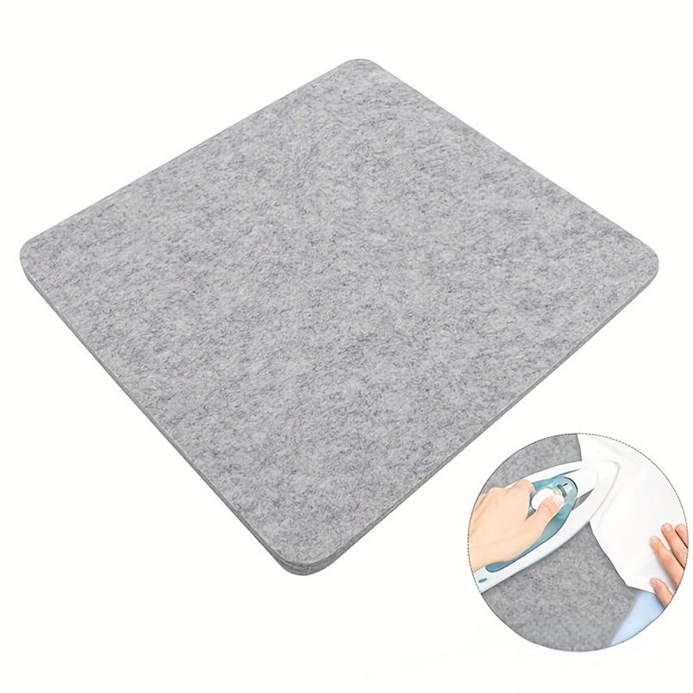 Ironing Pad Heat Resistant Felt Ironing Mat Non-Slip Portable Ironing Board Cover for Tabletop Countertop Quilting Sewing Laundry Steaming Apartment Dorm Dark Gray