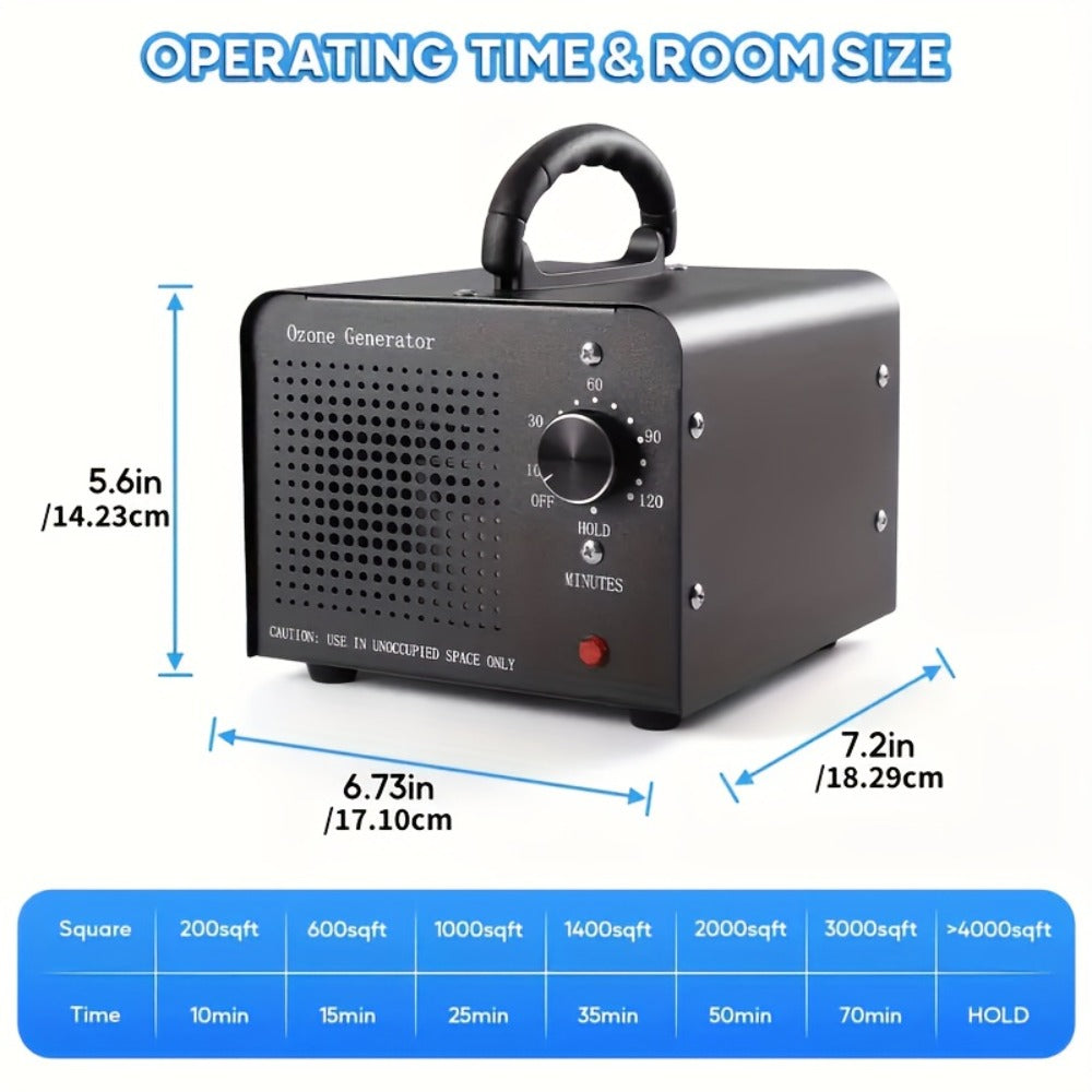 Ozone Generator Commercial 36000mg/h ¨C O3 Air Purifier Deodorizer Ionizer with Timer & Humidity Display, Covers 3230 Sq Ft, Removes Smoke Pet Paint Odors for Home Bedroom Office