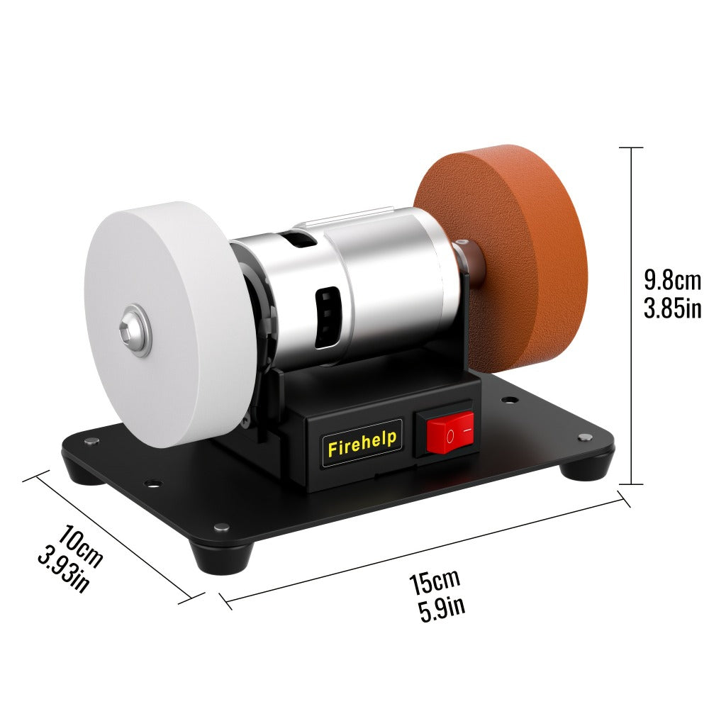 Mini Belt Sander - 7-Speed Adjustable Electric Belt Grinder with Pure Copper Motor for Grinding, Sharpening & Polishing Wood & Metal