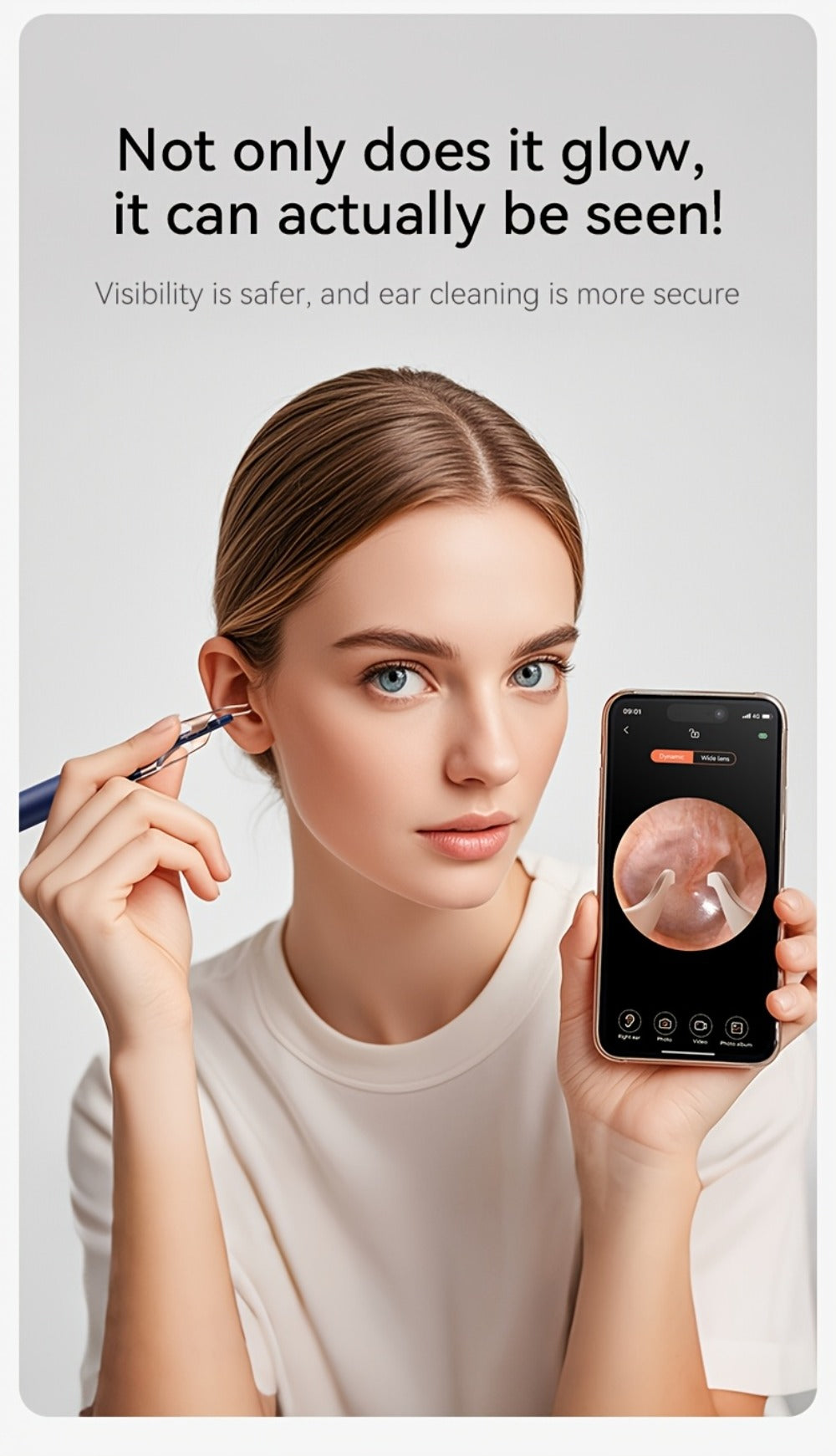 Upgraded 1080P Ear Wax Removal Tool with Camera & Storage Case ¨C LED Light, iOS & Android Compatible, Complete Ear Cleaning Kit, Holiday & Birthday Gift for Whole Family