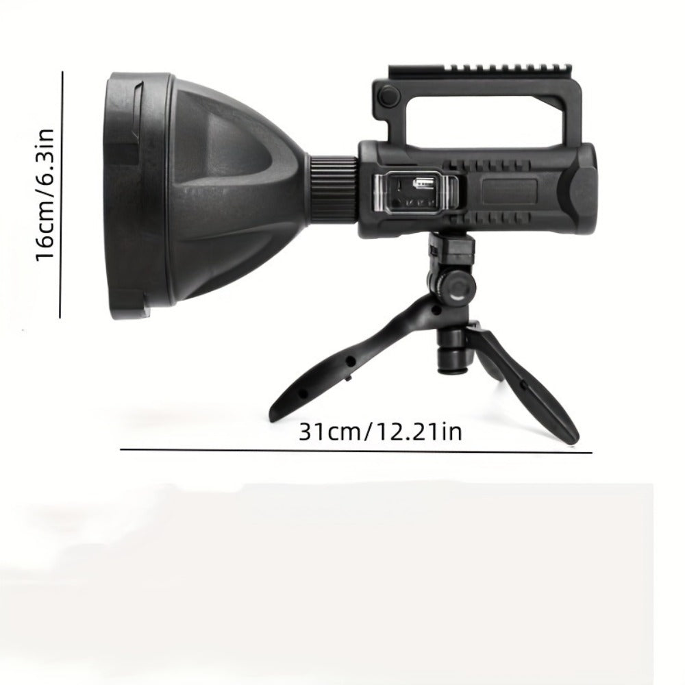 XHP90 High Power LED Flashlight USB Rechargeable Powerful Spotlight Searchlight ¨C 4 Modes, Camping Lantern Torch with Bracket for Fishing Camping Hiking Hunting Outdoor Adventure Patrol