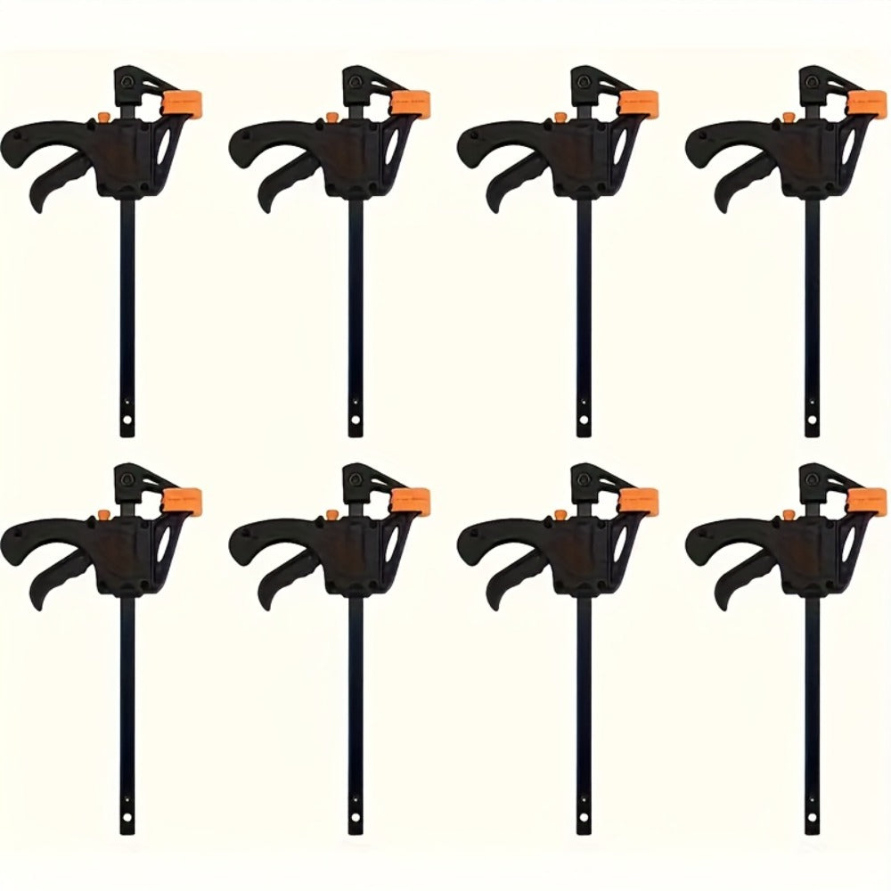 F Clamp Woodworking Quick Clamp Set Ratcheting Bar Clamp with Trigger Handle for Wood Glue DIY Projects