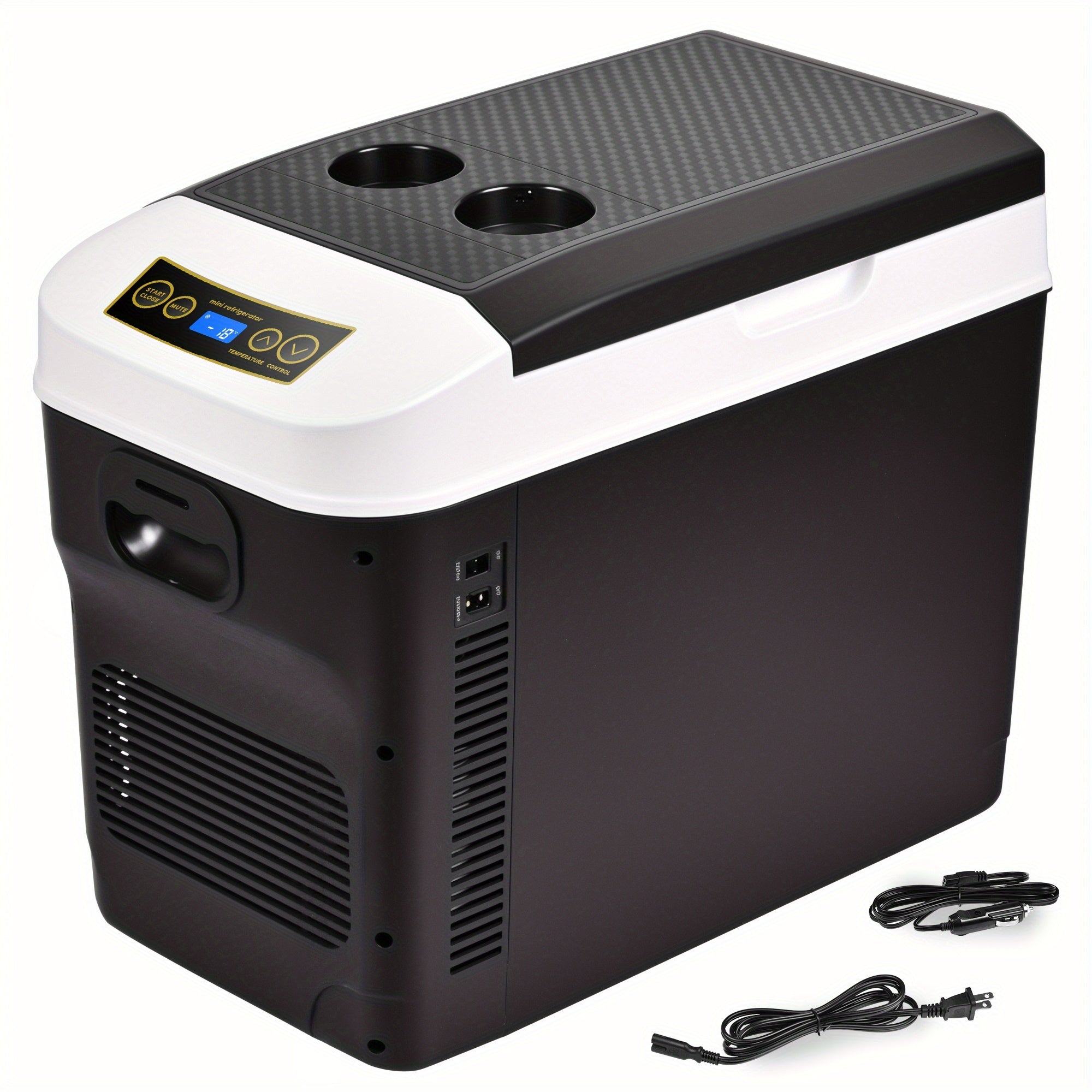 Portable Car Refrigerator Cooler & Warmer, 12V/24V DC & 120V AC Thermoelectric Fridge with Dual-Core Cooling ¨C 23 or 31 Quart Electric Cooler for Camping, RV, Road Trip and Fishing