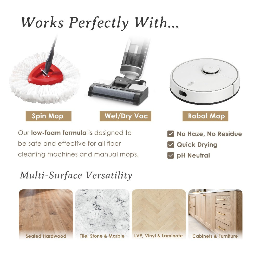Concentrated Floor Cleaner 4X Formula 32 fl oz, SWANTALK Mop Soap Multi-Surface Streak-Free Floor Wash, Perfume-Inspired Deodorizing Cleaner, Pet Friendly ¨C Brazilian Breeze, Island Coconut, Pacific Linen