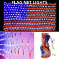 American Flag LED Net Light 420 LEDs ¨C Patriotic String Lights for 4th of July, Memorial Day, Independence Day, Christmas & New Year, Indoor Outdoor Garden Yard Decor, Plug-In 6.6x3.3ft