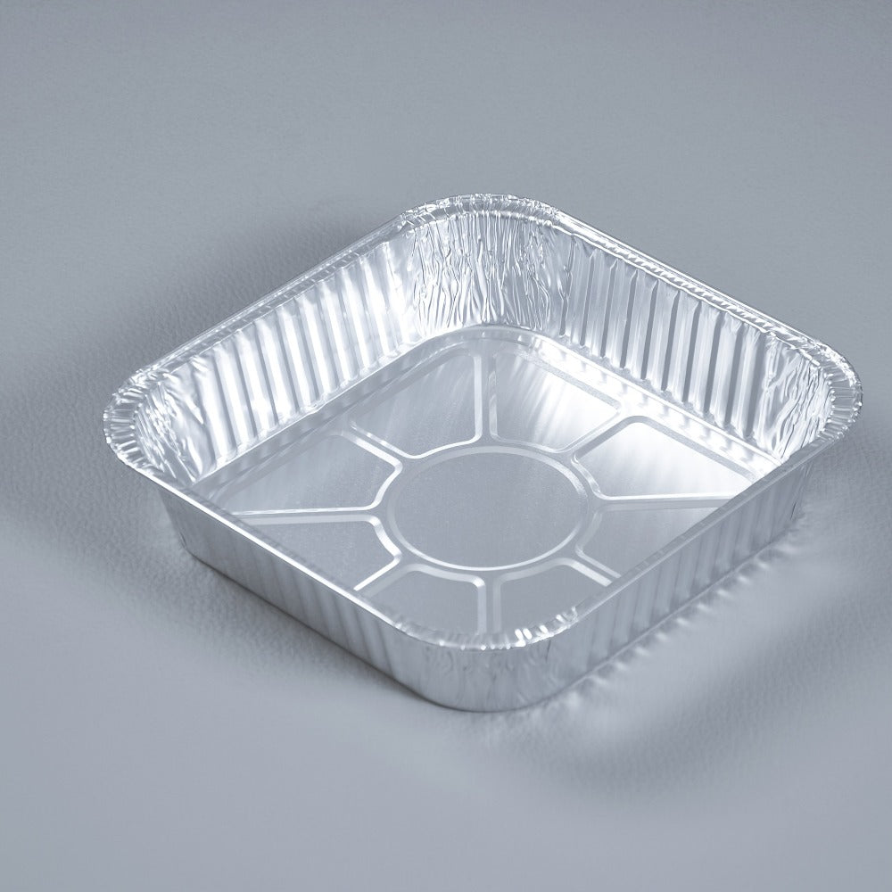 Aluminum Foil Pans 8x8 Inch 30 Pack with Lids Disposable Square Cake Pans ¨C Baking Cooking Freezing & Meal Prep Containers, Stackable Foil Baking Pans for Brownies Lasagna
