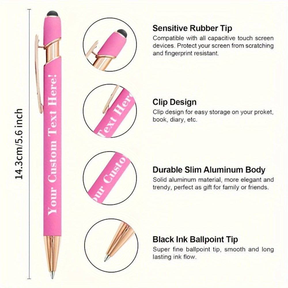 Ballpoint Stylus Pens 30 Pack ¨C 2-in-1 Touchscreen Stylus & Ballpoint Pen with Comfortable Grip, Personalized Engraving, Bulk Set for Office, School, Wedding & Party Favors