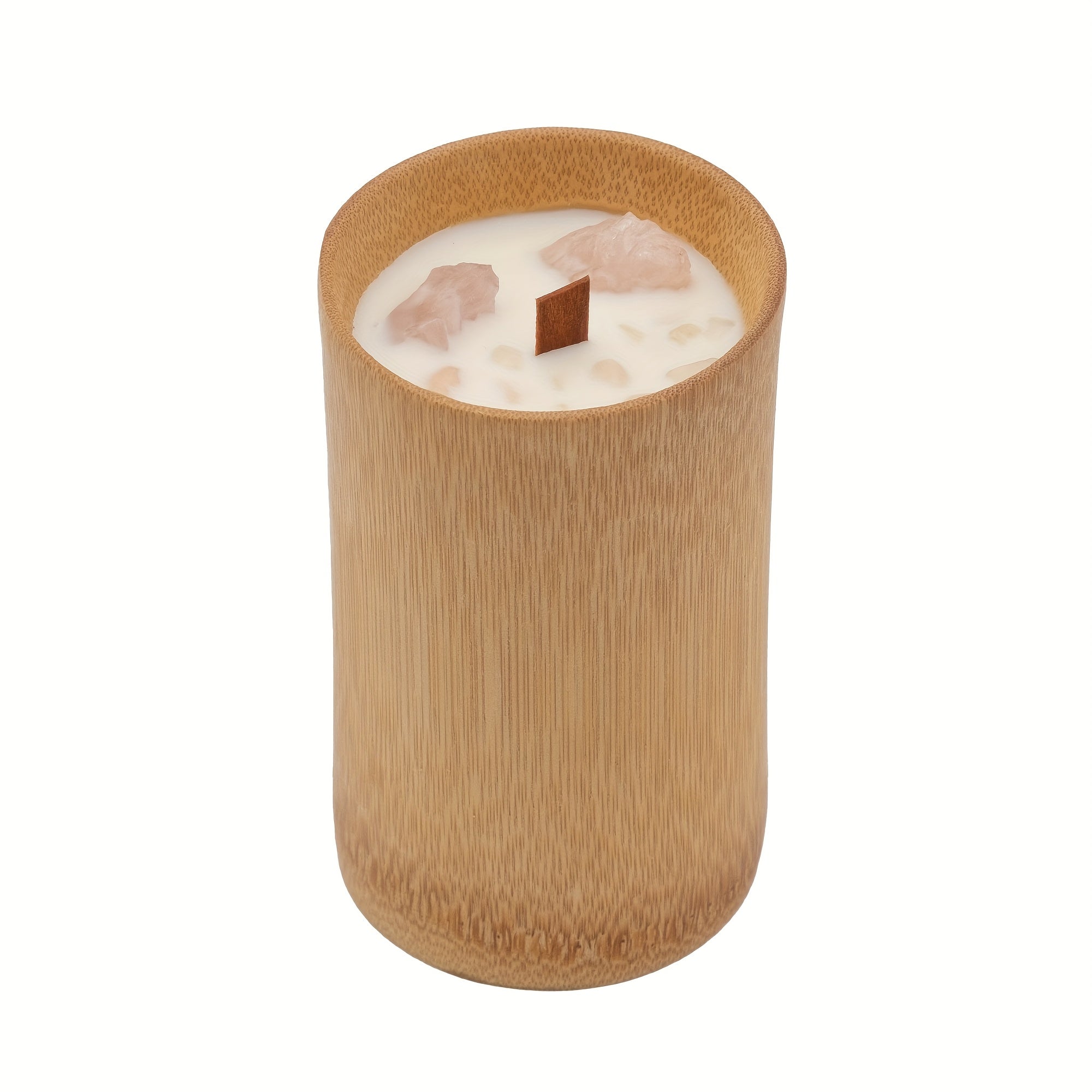 Scented Candles in Carbonized Bamboo Jar ¨C 60-Hour Long-Lasting Soy Wax Candle with Premium Fragrance ¨C Aromatherapy Gift for Home Decor, Spa, Housewarming, Christmas, Mom & Friends (8 Scents)
