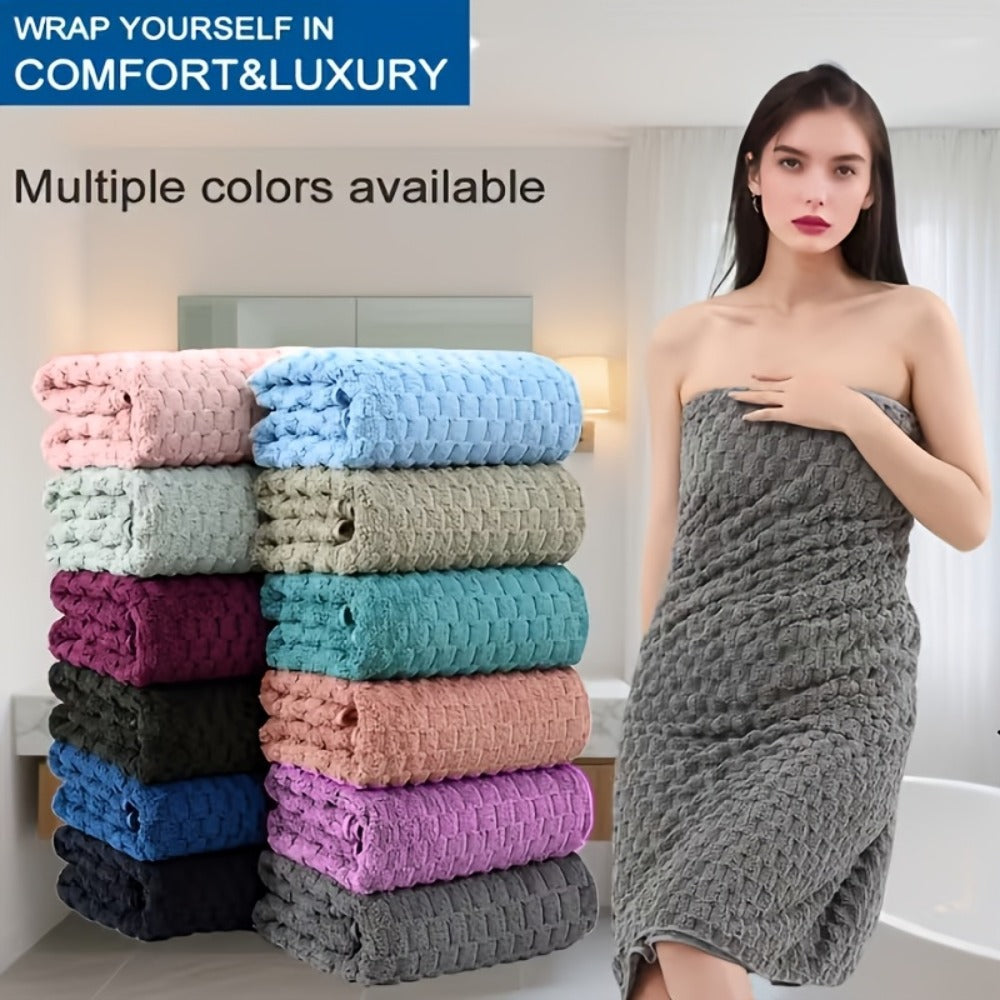 Microfiber Bath Towel Set Ultra-Soft Quick-Dry Skin-Friendly 4-Piece & 8-Piece Sets with Hair Drying Cap Multi-Color Options Luxury Spa Quality for Home Family Gifting