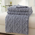 3D Plush Dense Weave Fleece Blanket ¨C Ultra-Soft Warm Throw for Bed, Couch, Travel & Outdoor, Air-Conditioning Friendly, 3 Colors, 2 Sizes