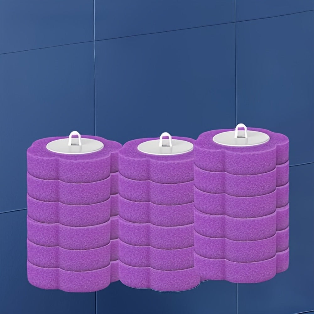 Disposable Toilet Brush Set with Replacement Heads ¨C Hygienic No-Touch Bathroom Cleaning Brush with Stand Easy Install
