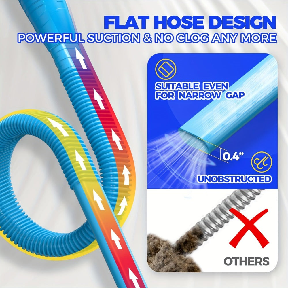 Dryer Vent Cleaner Kit 2pcs Vacuum Hose Attachment Replacement Parts Lint Trap Brush Flexible Dryer Duct Cleaning Tool for Dryer Vent Removal Blockage Prevention Home Laundry