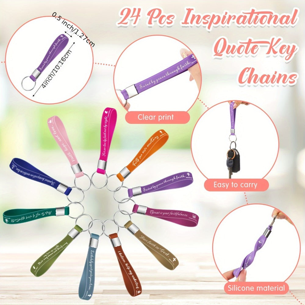 Christian Gifts Bulk Set 72pcs | Inspirational Religious Notebooks Ballpoint Pens Verse Keychains ¨C Bible Quote Party Favors for Church Office Christmas Easter Stocking Stuffers