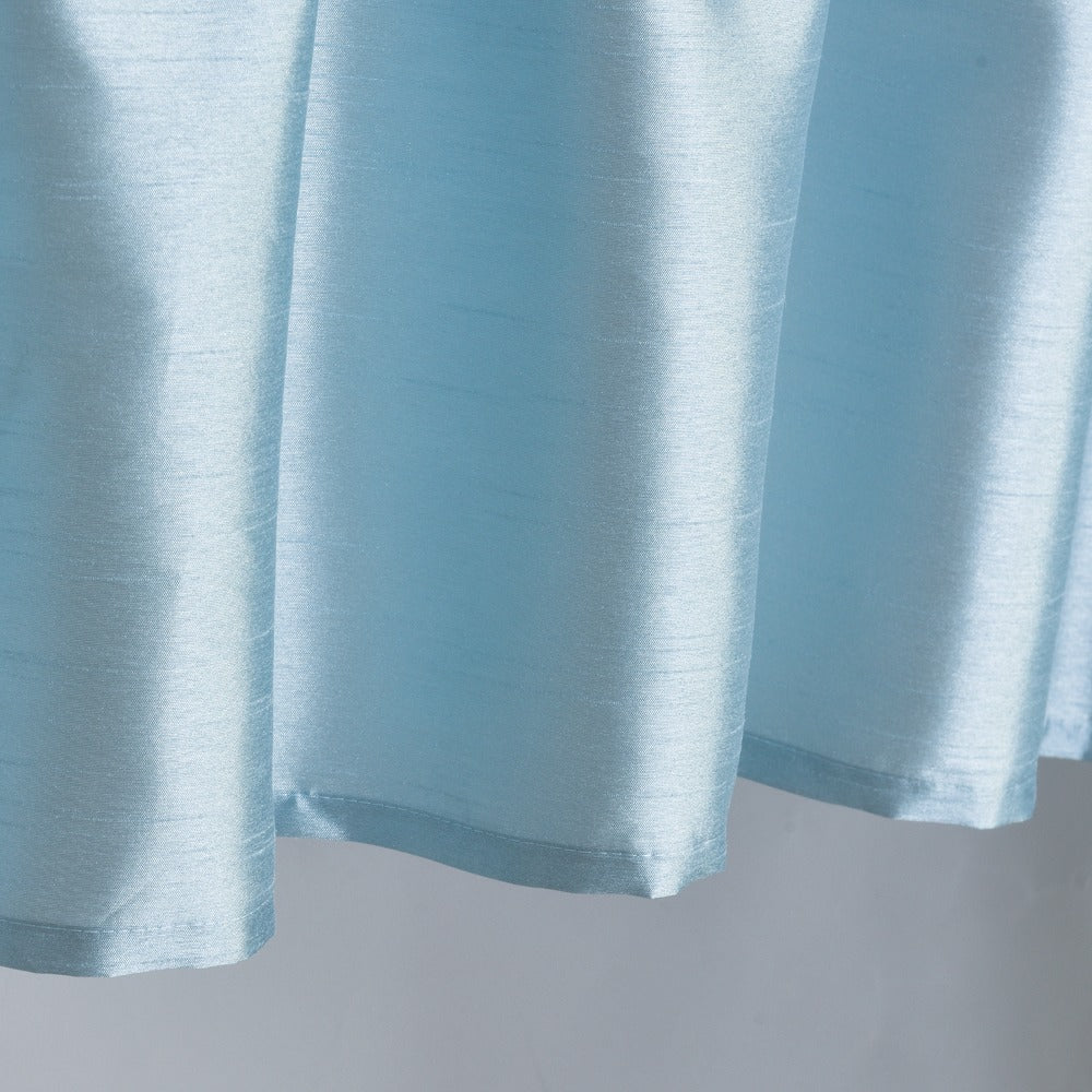 Kitchen Curtains 3 Panels Faux Silk Sheer Tier and Valance Set Rod Pocket 2 Tiers 26x36 inch + Valance 52x14 inch for Kitchen Bathroom Window Drapes