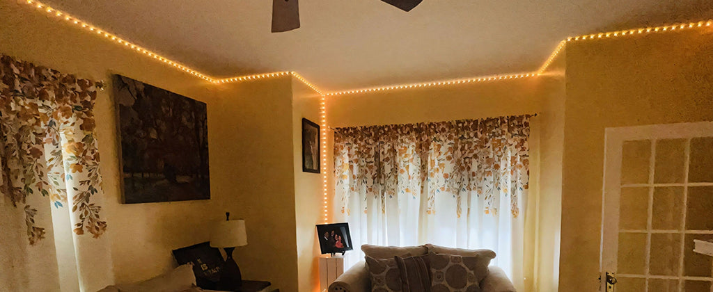 Color Changing LED Strip Lights RGB Music Sync App Remote Control 16 Million Colors Dimmable Timer DIY Smart Light Strip for Bedroom Living Room Party Holiday Christmas Decor 25ft 50ft 100ft 200ft 260ft