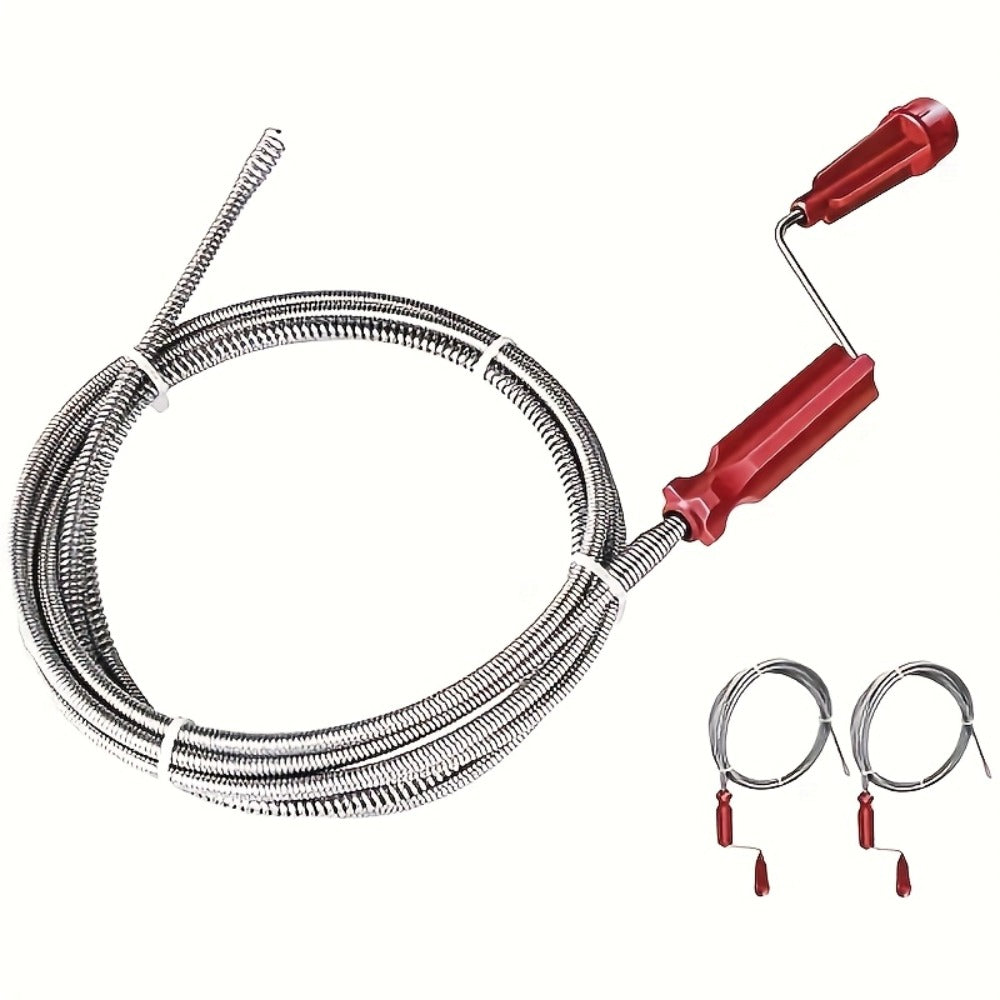 Drain Snake Pipe Cleaner ¨C Flexible Drain Auger for Toilet, Sink, Shower & Sewer Clog Removal, Reusable Spring Wire Drain Unclogger