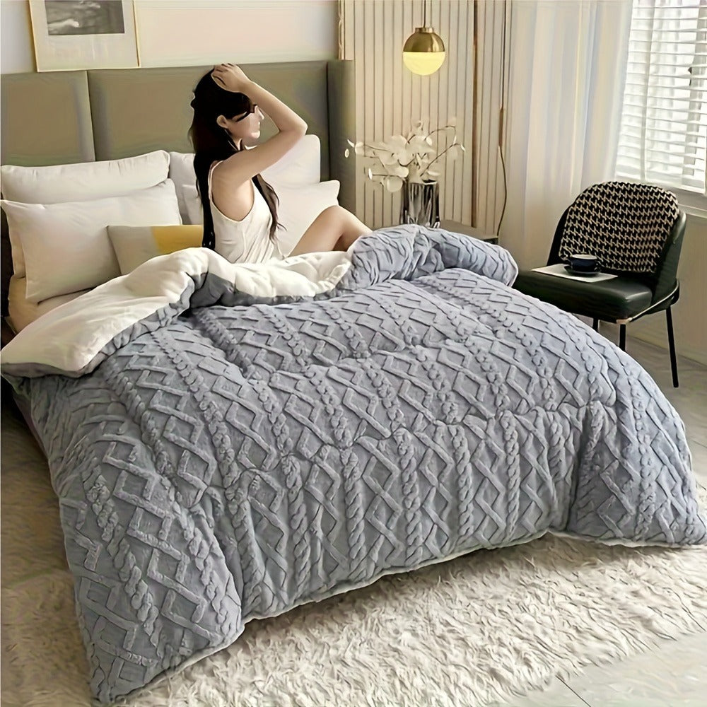 Taffeta Comforter All Season ¨C Soft, Thick & Warm Quilt for Bedroom, Guest Room & Hotel | Machine Washable | Twin Full Queen King