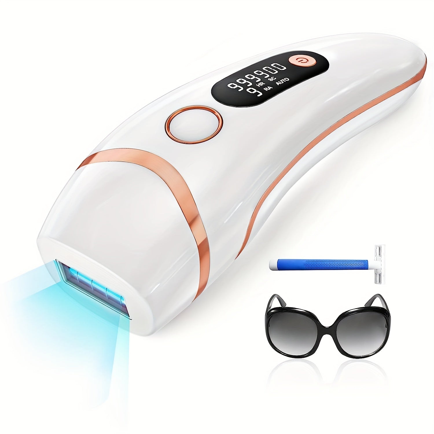 IPL Hair Removal Device for Women & Men, 999,000 Flashes Permanent Hair Remover with 3 Functions (HR/SC/RA), 9 Energy Levels, 2 Light Modes, Full Body Use ¨C Face, Legs, Bikini, Underarms