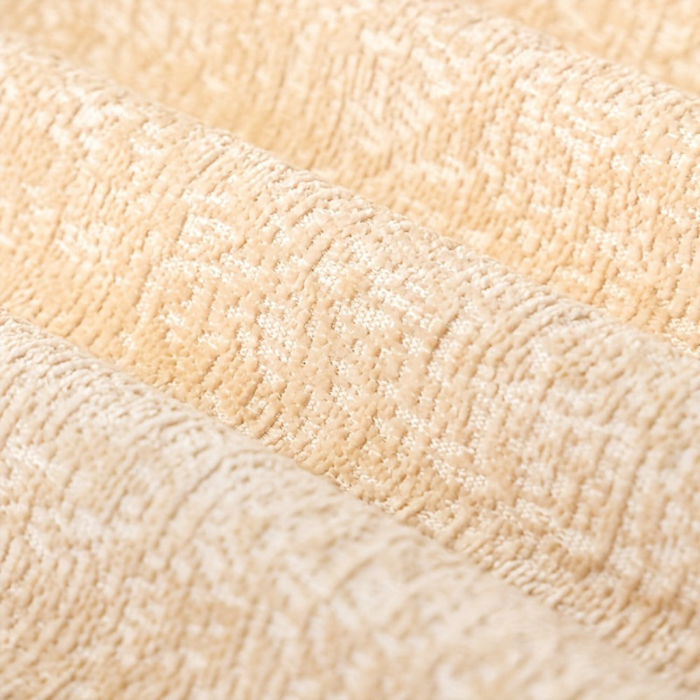 Chenille Sofa Cover with Fringe 300GSM - Super Soft Pet Friendly Solid Couch Slipcover for Single 2 4 Seater Living Room Decoration, 4 Colors