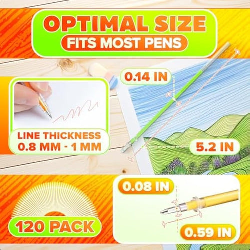 100-Pack Gel Pens Set Mixed Colors - Glitter, Metallic, Fluorescent & Colored Ink Pens for Drawing, Writing & Art Projects | Ages 14+