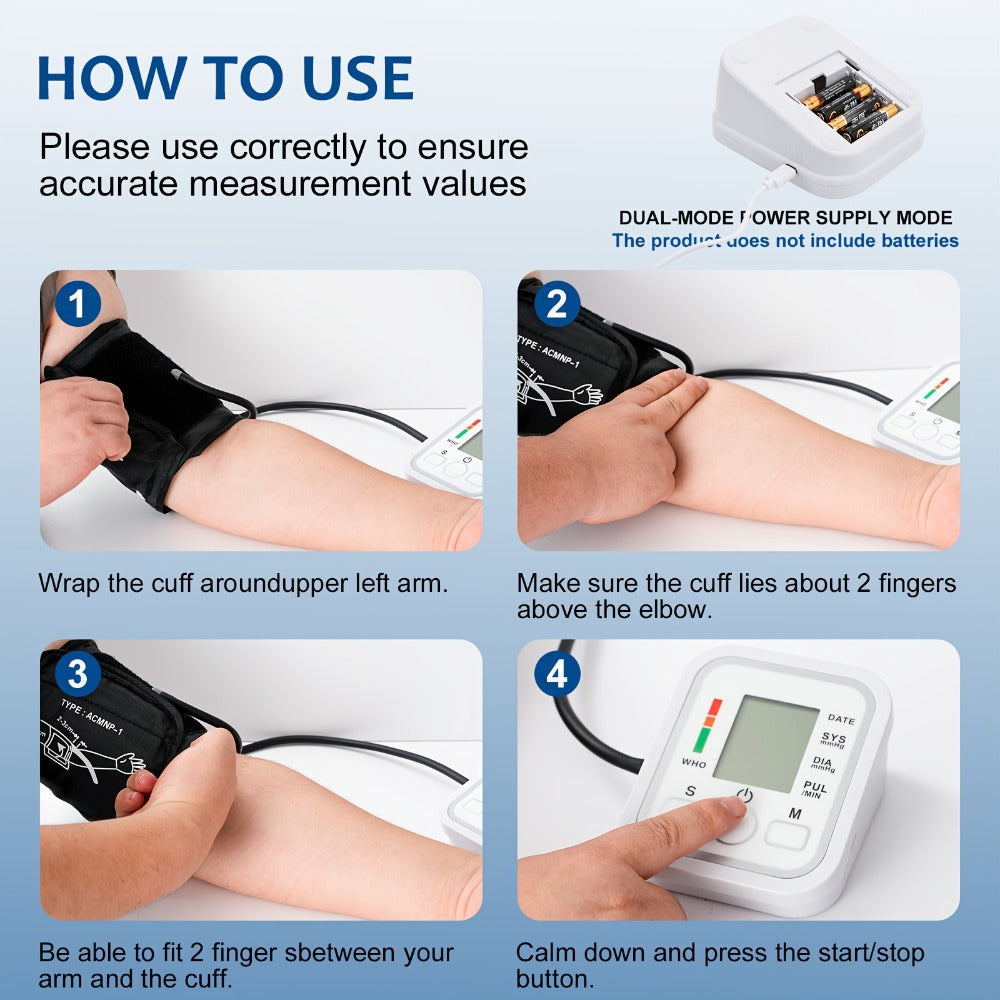 Upper Arm Blood Pressure Monitor ¨C Large LCD, Voice Broadcast, Heart Rate & Irregular Heartbeat Detection, 2¡Á99 Memory, 8.7¨C14.2¡± Adjustable Cuff, One-Touch Operation for Seniors & Pregnant Women