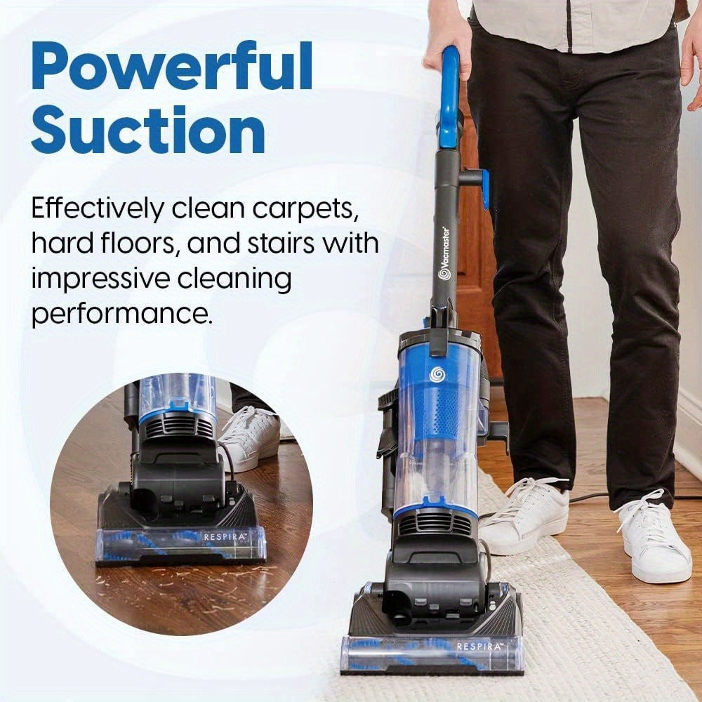 Vacmaster Bagless Upright Vacuum Cleaner 1150W Cyclone Filtration Large Dust Cup 17ft Cord for Carpet Hard Floor Pet Hair Powerful Suction Home Vacuum
