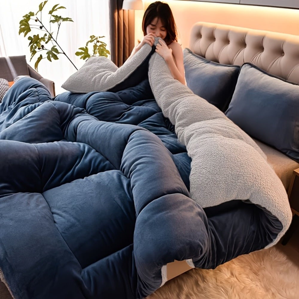 Moire Pattern Flannel Blanket ¨C 200-250gsm Thick Plush Reversible Throw for Sofa & Bed, Soft Cozy Microfiber, 5 Colors, 4 Sizes