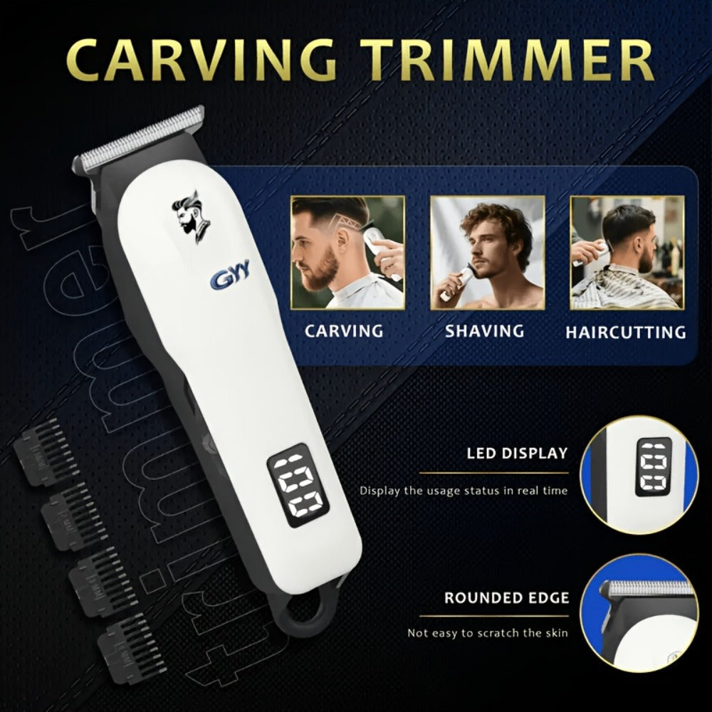 Hair Grooming Kit for Men - Electric Hair Clipper Set with Digital LCD Display, USB Rechargeable, Professional Barbershop Quality for Home Use, Holiday Father's Day Valentine's Day Gift