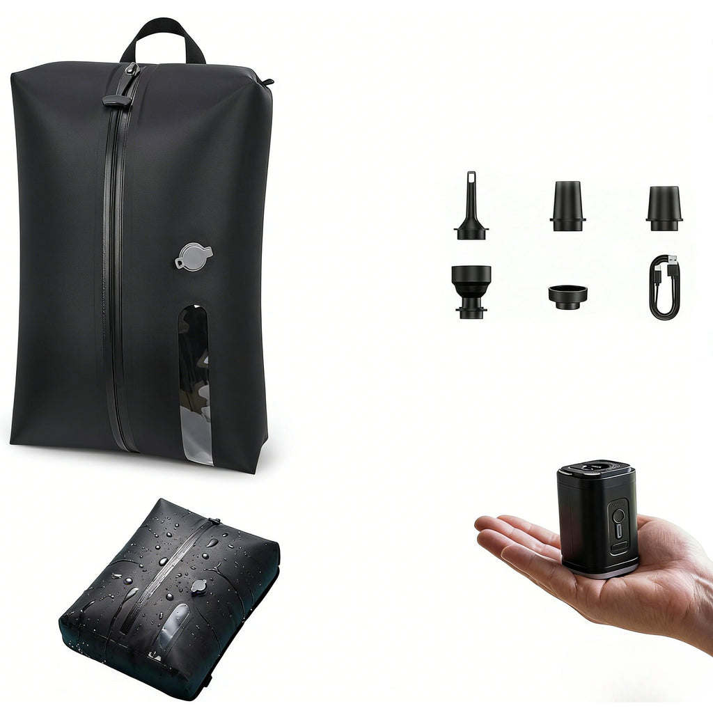 Vacuum Storage Bags with Electric Pump - Space Saving Travel Compression Bags for Luggage, Clothes & Bedding, Reusable Airtight Organizer