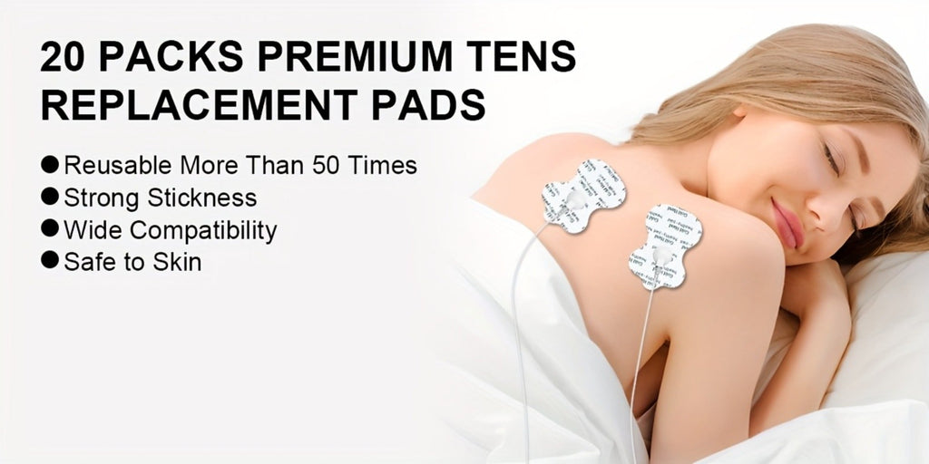 TENS EMS Electrode Pads 35mm Snap Reusable Replacement Pads Highly Conductive Latex Free Non-Irritating Gel for TENS EMS Muscle Stimulator Units 10 20 40 80 Pcs Options