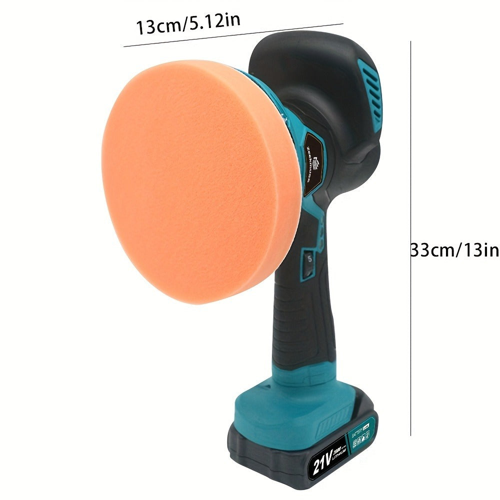 Cordless Buffer Polisher 6 Inch Dual Action Kit 2pcs 21V 2.0Ah Rechargeable Battery 6 Variable Speed 5500RPM for Car Detailing Polishing Waxing Paint Correction