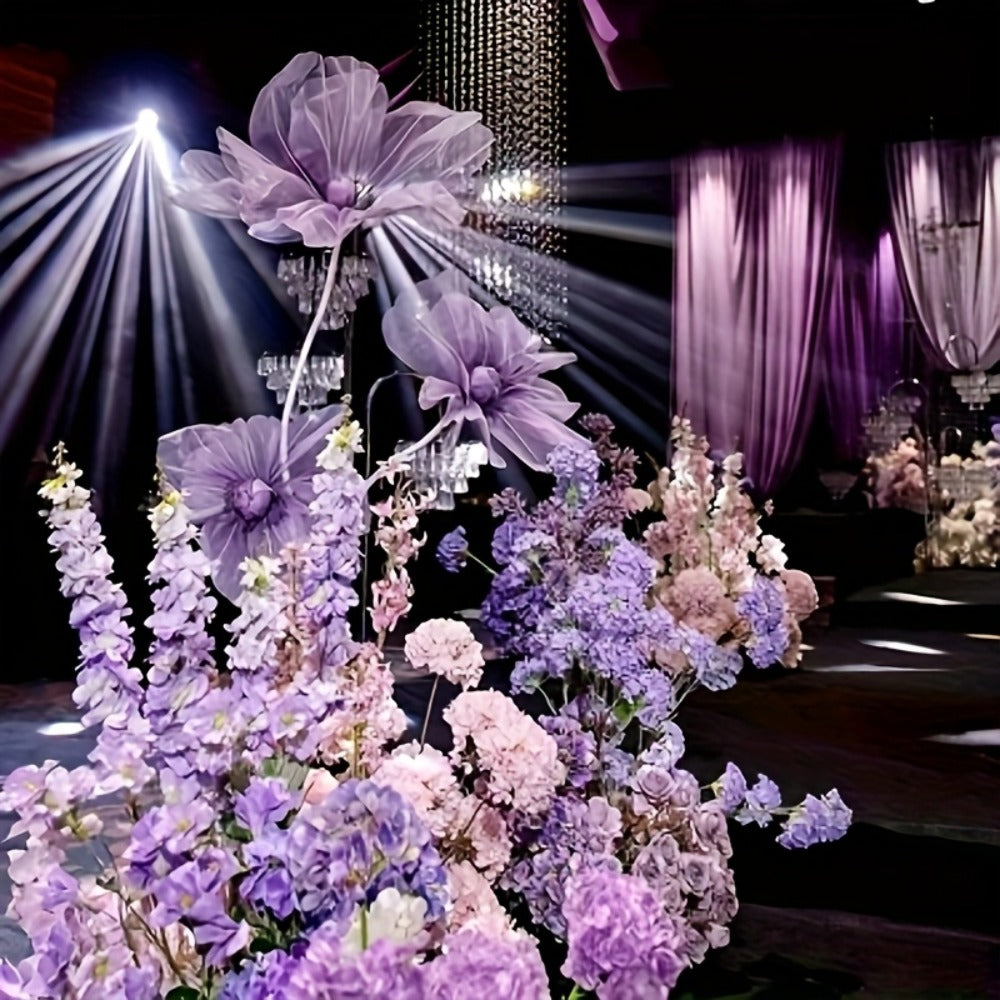 Artificial Silk Peony Flowers Giant Set of 3 Large Fake Flowers with Base & Branches for Wedding, Birthday Party, Home Decor & Window Display ¨C 8 Colors