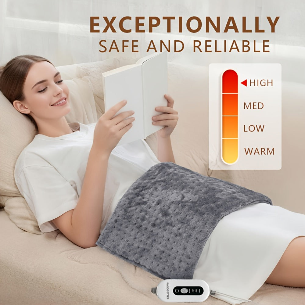 Heating Pad for Back & Neck Pain Relief ¨C Ultra Soft Flannel, Fast Heating, Dry & Moist Heat, Auto Shut-Off, Machine Washable (Small 12x15in / Standard 12x24in / Large 17x33in)