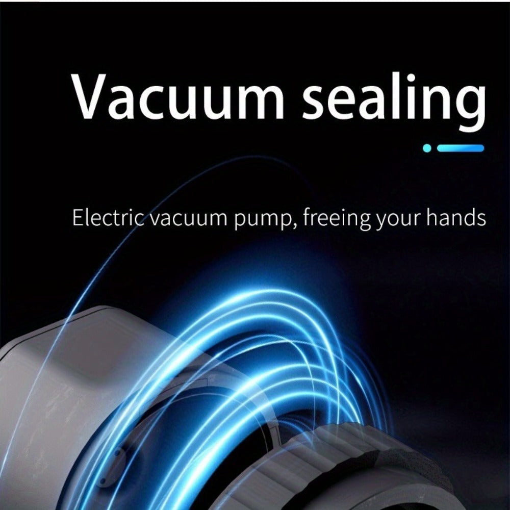 Electric Mason Jar Vacuum Sealer Kit with Sealing Lids Wide Mouth Regular Mouth Compatible Automatic Food Preservation Vacuum Sealing System