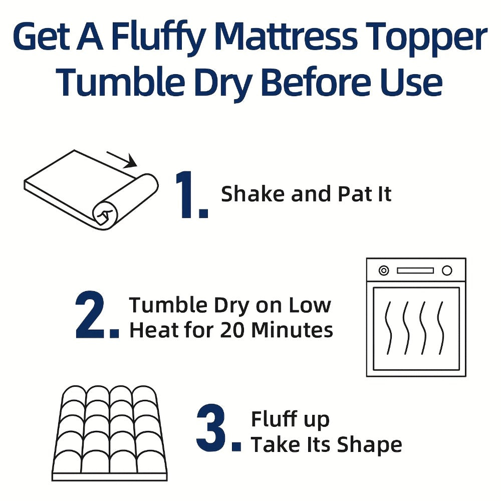 Cooling Mattress Topper Baffle Box Design Overfilled Down Alternative Pillow Top 6-8cm Plush Hotel Quality 8-21 Inch Deep Pocket Twin Full Queen King
