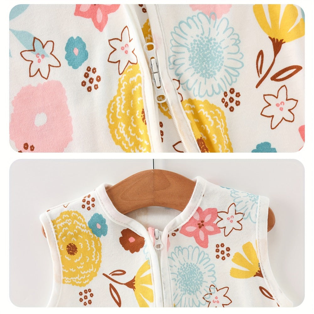 Baby Sleeping Bag 2/3pcs Two-Way Zip Wearable Blanket Anti-Kicking Swaddle 0-24 Months Boys Girls Lightweight Air-Conditioned Room