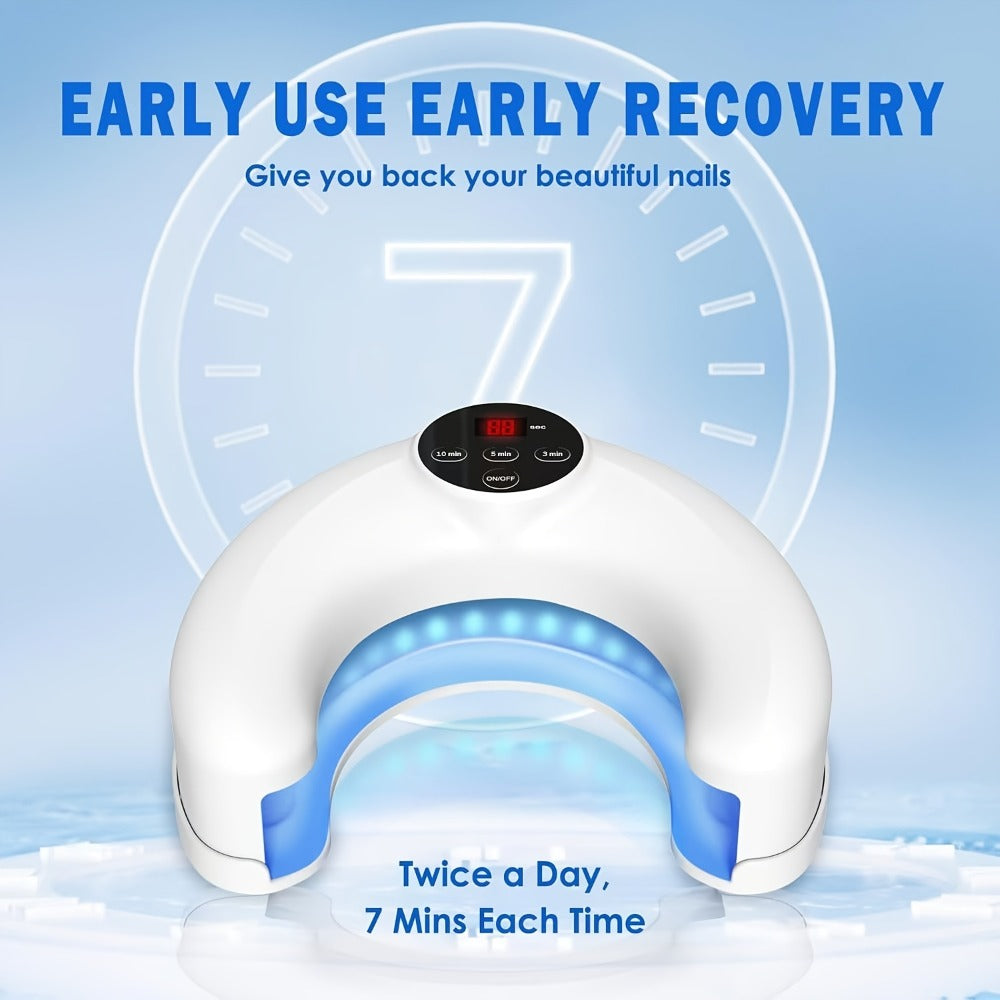 Nail Fungus Light Device FDA Cleared ¨C KTS Toenail Fungus Treatment for Fingernails & Toenails, Repairs Damaged, Discolored & Thickened Nails, Portable At-Home Nail Fungus Laser Device