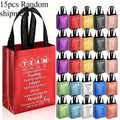 Gift Bags with Handles 15 Pack Reusable Fabric Tote Bags Inspirational Messages for Employee Appreciation Team Recognition Colleagues