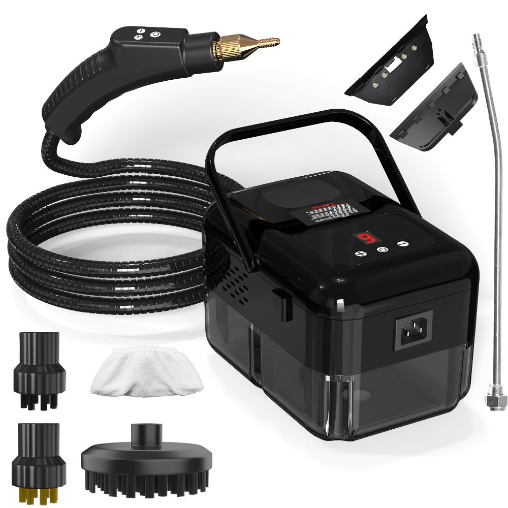 Steam Cleaner Handheld High Pressure Portable | Chemical-Free Deep Clean for Kitchen Grease Range Hood Sofa Tile Grout Car AC Washing Machine | Multi-Surface Steam Cleaning Machine | Standard & 2500W