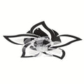 Ceiling Fan with Light 27 Inch Flush Mount - Low Profile 6-Speed 3-Color Dimmable LED, Remote & App Control, Modern Ceiling Fan for Bedroom, Living Room, Room Decor, Black or White