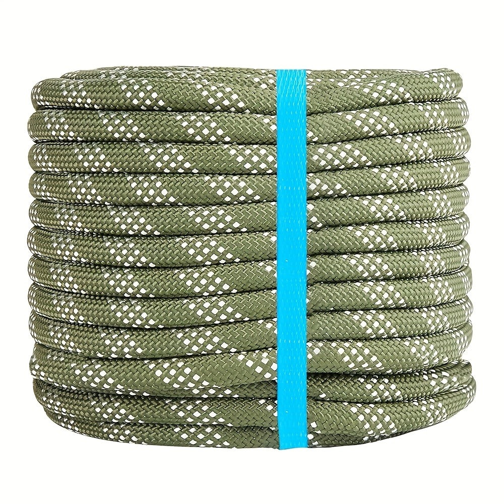 Double Braided Nylon Rope 1/2 Inch Heavy Duty Polyester ¨C 100ft 150ft 200ft Multi-Color for Anchoring Towing Cargo Sailing Dock Lines & Outdoor Use